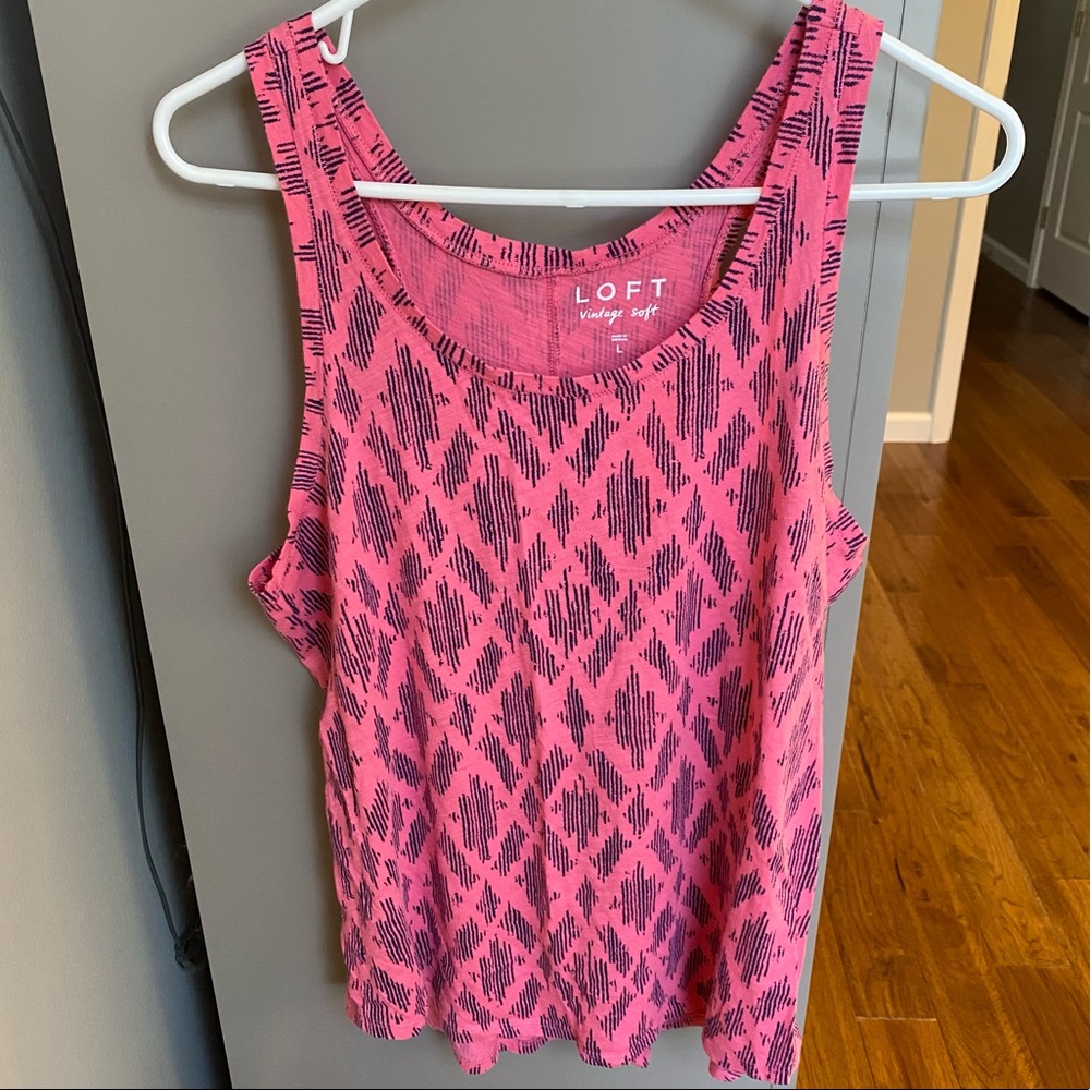 Loft Vintage Soft Racerback Tank. Size Large.